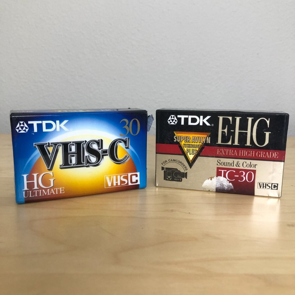 Vintage TDK Cassette Tapes - Set of 2 NEW